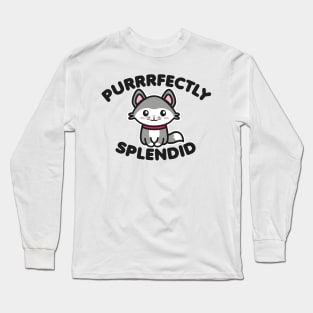 Perfectly Splendid Kawaii Cat Long Sleeve T-Shirt